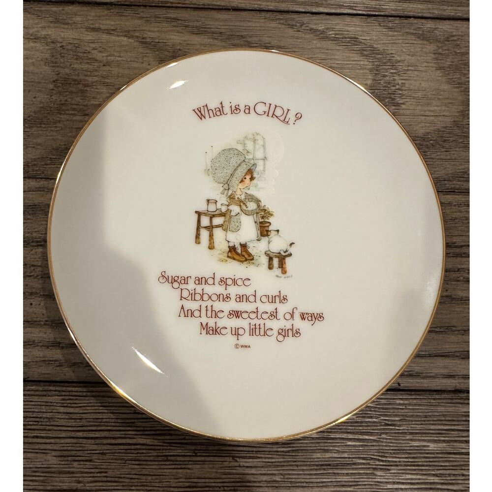 Vintage 1975 Lasting Memories What Is A Girl Collectible Plate